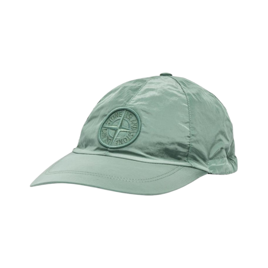 741599576-V0044 Stone Island 99576 Nylon Metal 6-Panel Cap Aqua - 21SS