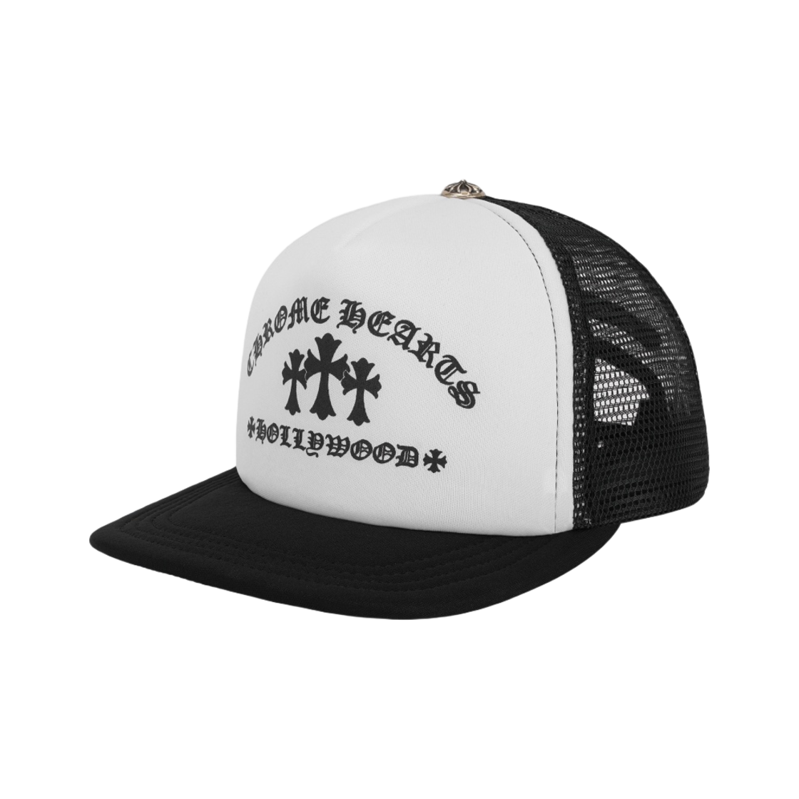 【人気/関税/送料込み】 Chrome Hearts King Taco Foam Front Me 크롬하츠 킹 타코 폼 프론트 메쉬 트러커햇 블랙 화이트