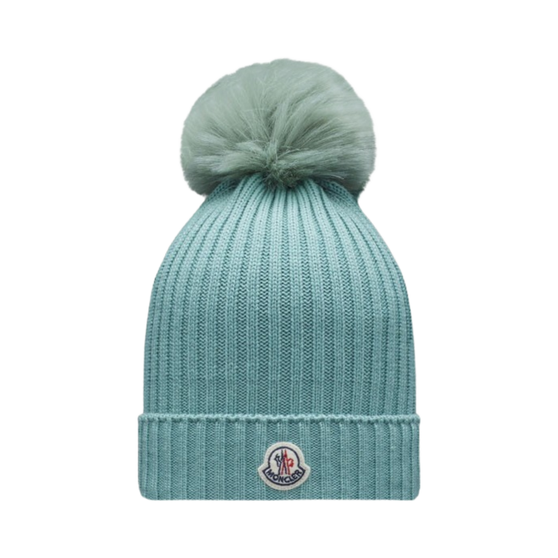 (키즈) 몽클레르 폼폼 비니 에메랄드 그린 - 22FW((Kids) Moncler Beanie With Pom Pom Emerald Green - 22FW) - 1