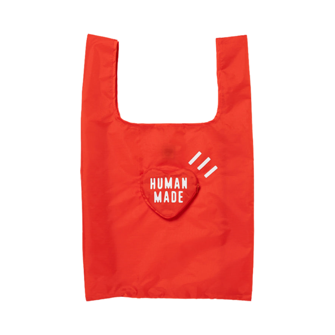휴먼 메이드 하트 쇼핑백 라지 레드