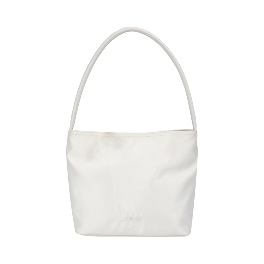 lr25ss03 Leterie Logo Embroidery Tote Bag White