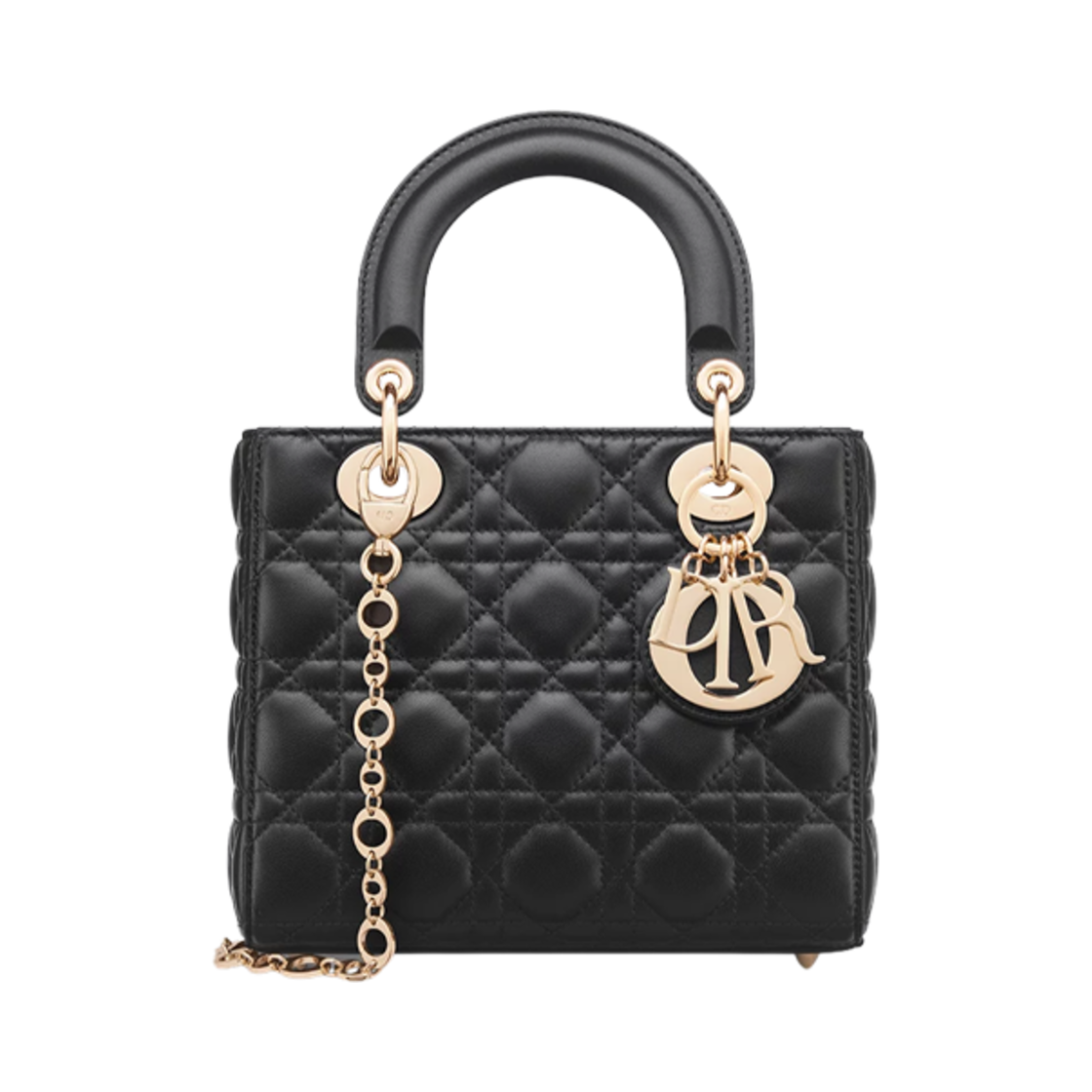 レ*カ様 （正規品）Dior ハンドバッグ ブラック系 レディース 訳あり 디올 라지 레이디 백 까나쥬 램스킨 블랙 | Dior | KREAM