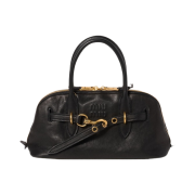 Miu Miu Aventure Nappa Leather Top Handle Bag Black