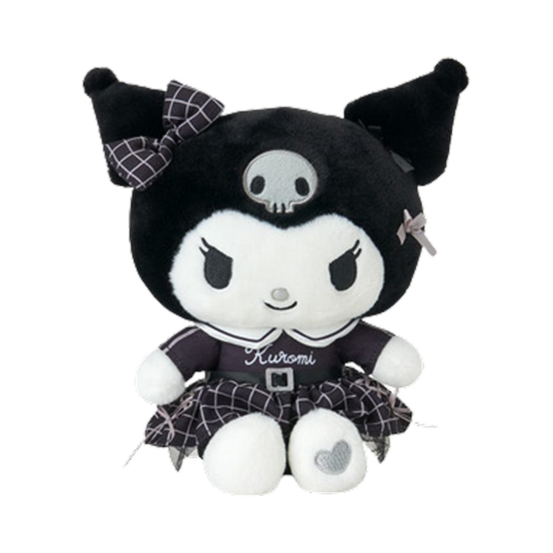 산리오 쿠로미 모노톤 스터프 토이(Sanrio Kuromi Monotone Stuffed Toy) - 1