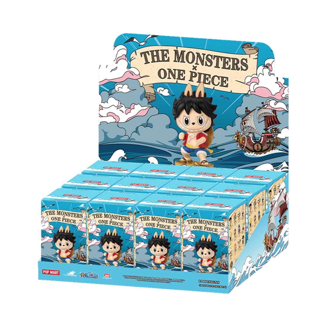 팝마트 라부부 더 몬스터즈 x 원피스 시리즈 피규어 미개봉 랜덤박스 (12개입)(Pop Mart Labubu The Monsters x One Piece Series Figures Sealed Case (12 Blind Boxes))