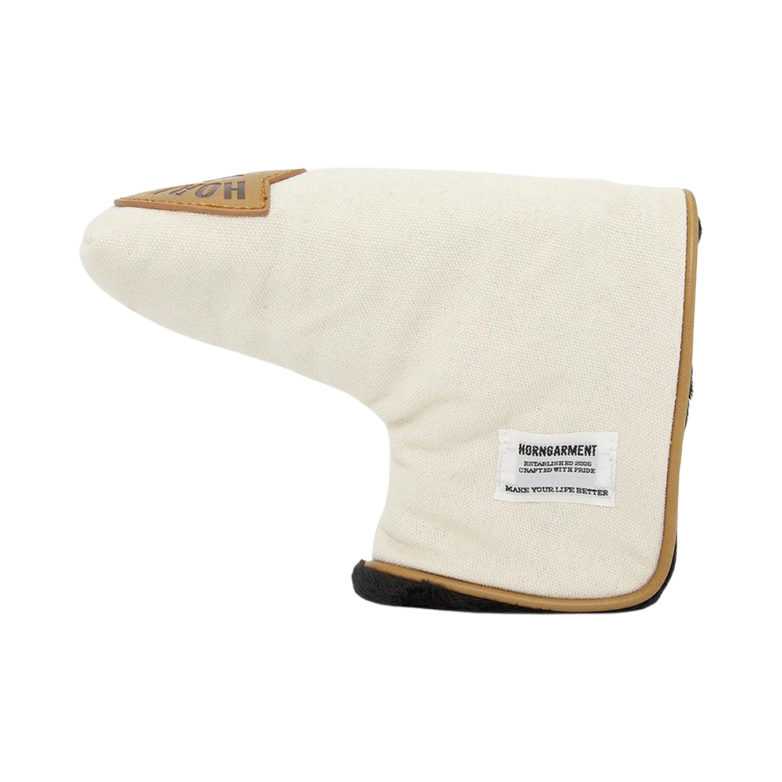 HCS-3A-SH09 Horn Garment Golf Blade Putter Headcover Off White