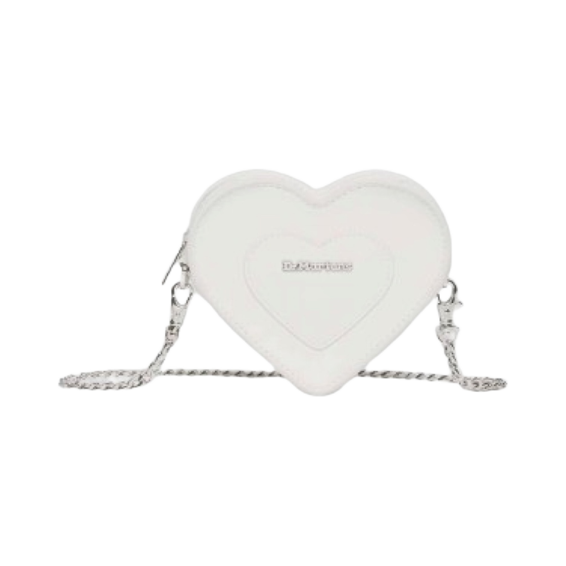 AD092100 Dr. Martens Mini Heart Bag Optical White