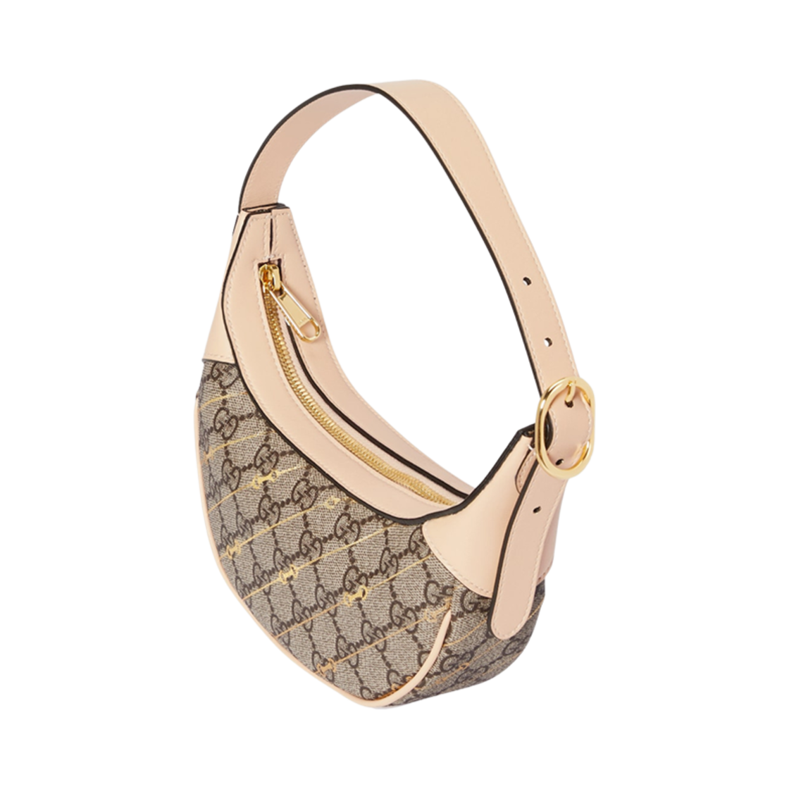 구찌 오피디아 미니백 홀스빗 프린트 베이지 에보니 슈프림(Gucci Ophidia Mini Bag with Horsebit Print Beige Ebony Supreme) - 2