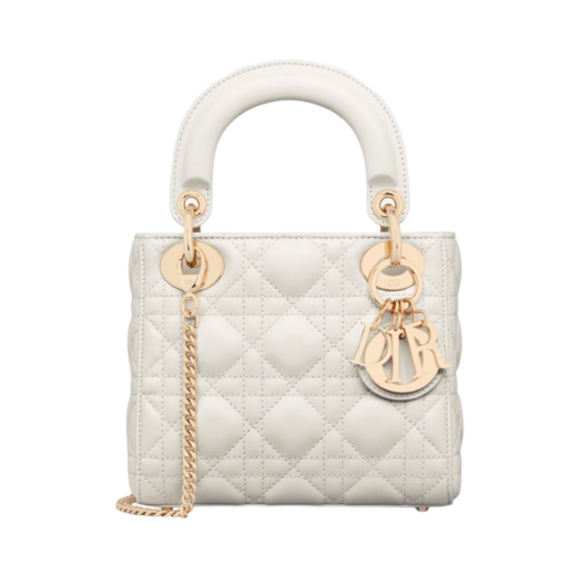 Dior Mini Lady Bag Latte Cannage Lambskin