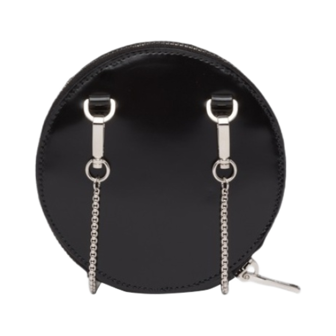 프라다 브러쉬드 레더 미니 파우치 블랙(Prada Brushed Leather Mini Pouch Black) - 2