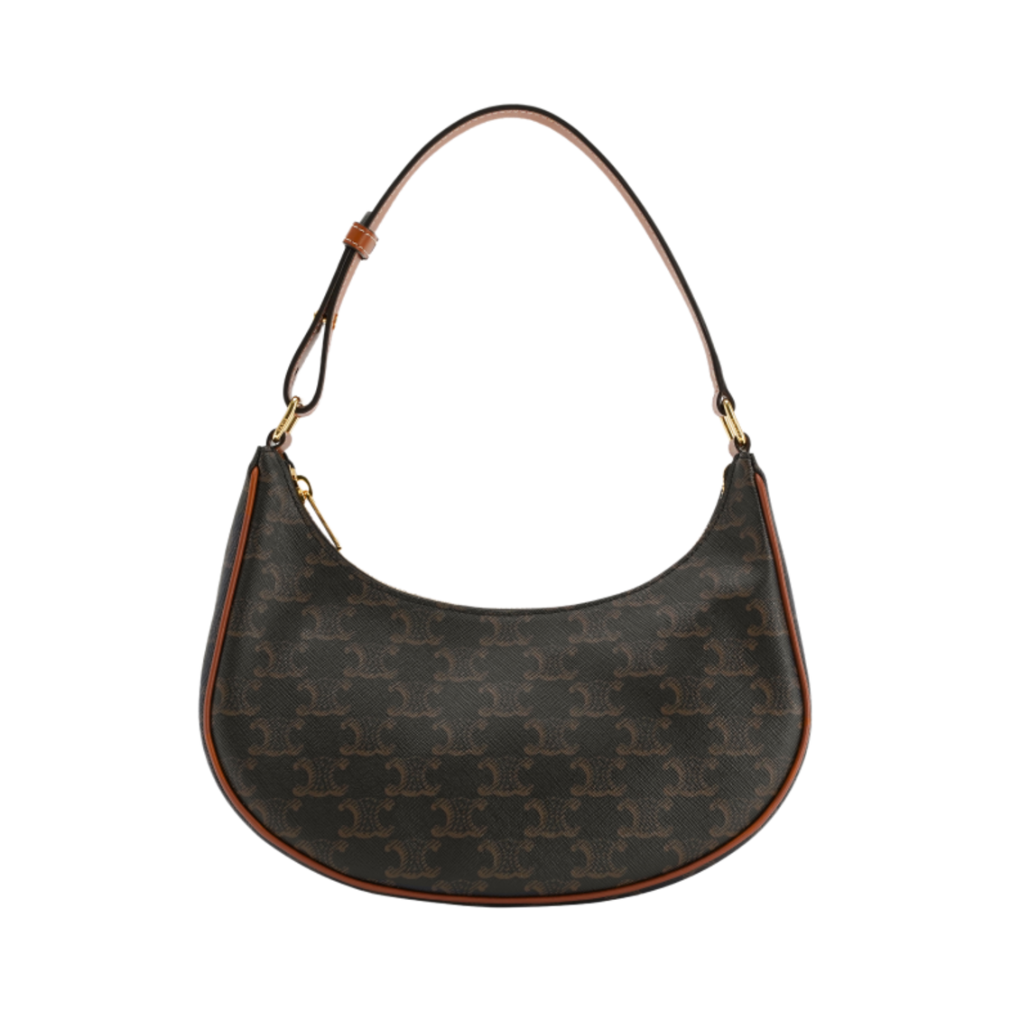 193952BZJ-04LU Celine Ava Bag in Triomphe Canvas and Calfskin Tan