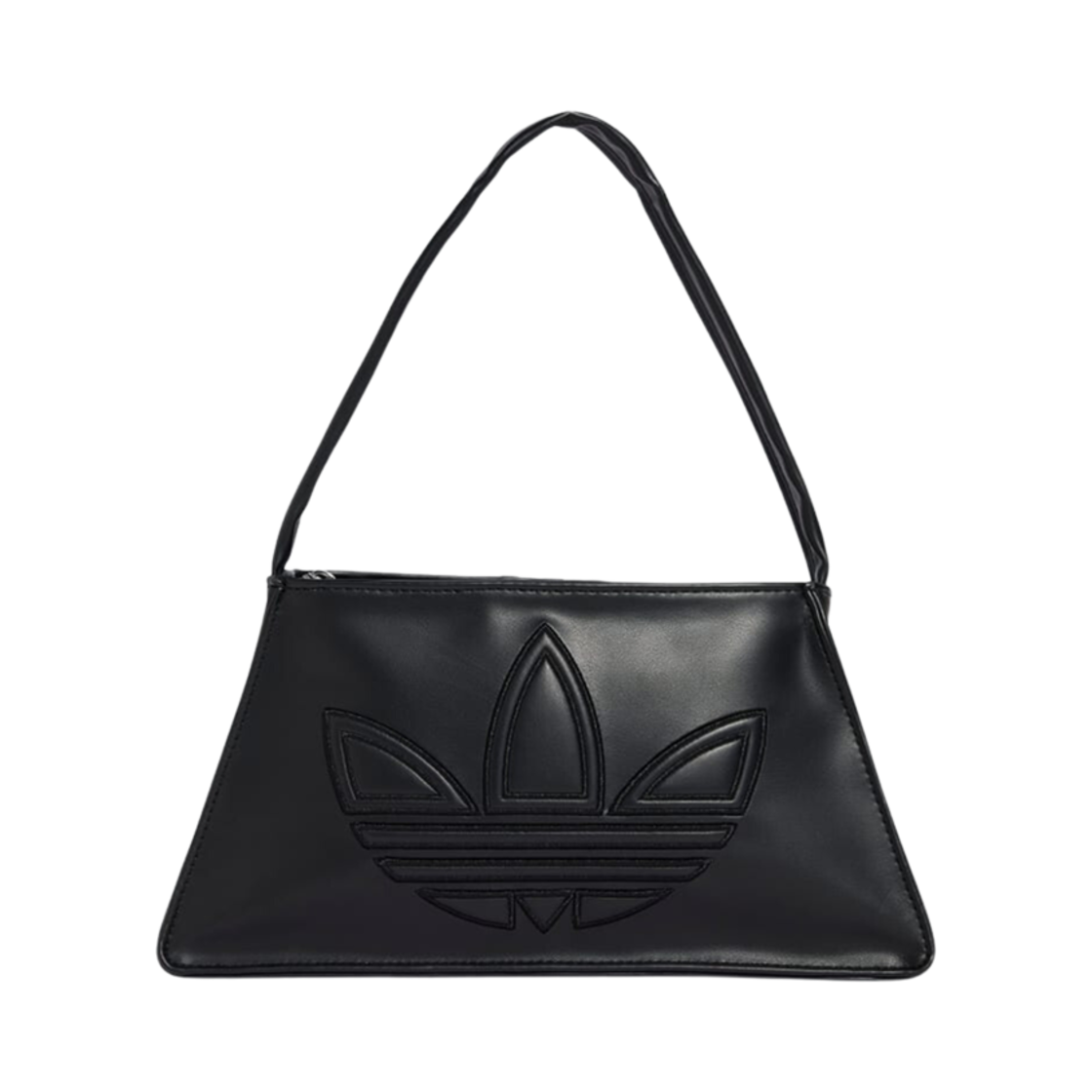 아디다스 오리지널스 폴리우레탄 아웃라인 트레포일 숄더백 블랙(Adidas Originals Polyurethane Outline Trefoil Shoulder Bag Black)