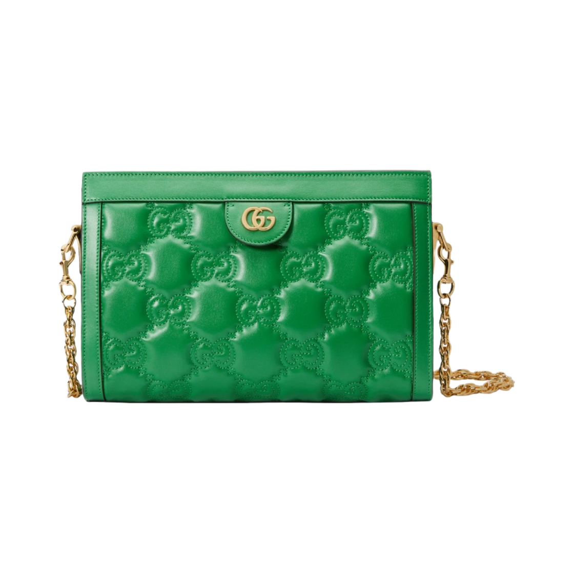 구찌 GG 마틀라세 스몰 백 블랙 브라이트 그린(Gucci GG Matelasse Small Bag Bright Green) - 1