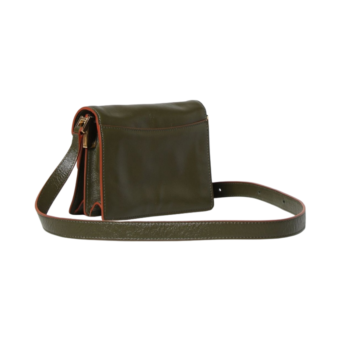 마르니 텀블드 미니 트렁크백 모스톤(Marni Tumbled Mini Trunk Bag Mosstone) - 3