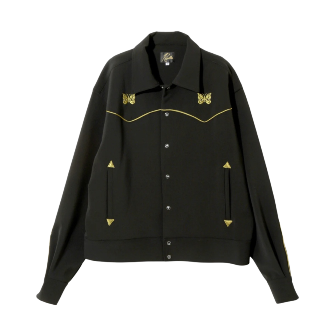 니들스 파이핑 카우보이 자켓 더블 클로스 블랙(Needles Piping Cowboy Jacket Double Cloth Black)