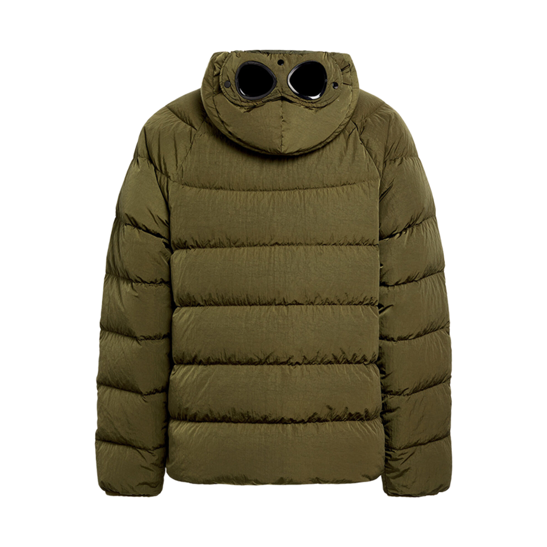 C.P. 컴퍼니 에코 크롬-R 후드 다운 고글 자켓 아이비 그린 - 23FW(C.P. Company Eco-Chrome R Hooded Down Goggle Jacket Ivy Green - 23FW) - 3