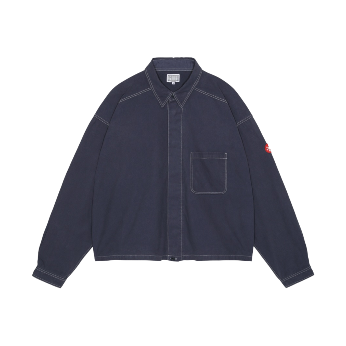 카브엠트 오버다이 숏 셔츠 자켓 네이비 - 23FW(Cav Empt Overdye Short Shirt Jacket Navy - 23FW)