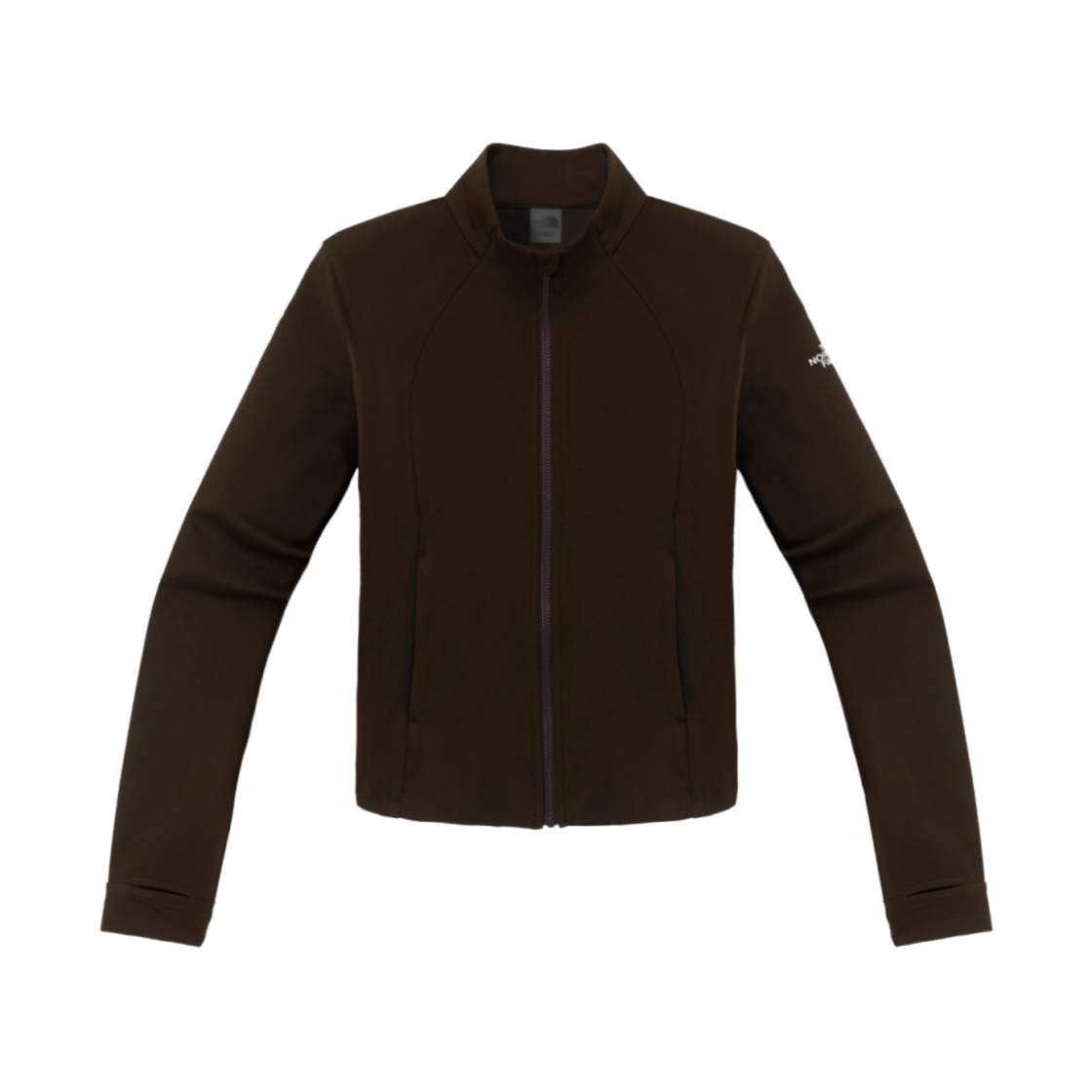 NJ5JQ83L (W) The North Face Comfy Training Zip Up Dark Brown