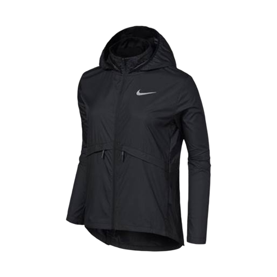 (W) Nike Essential Repel Reflective Running Jacket Black - Asia
