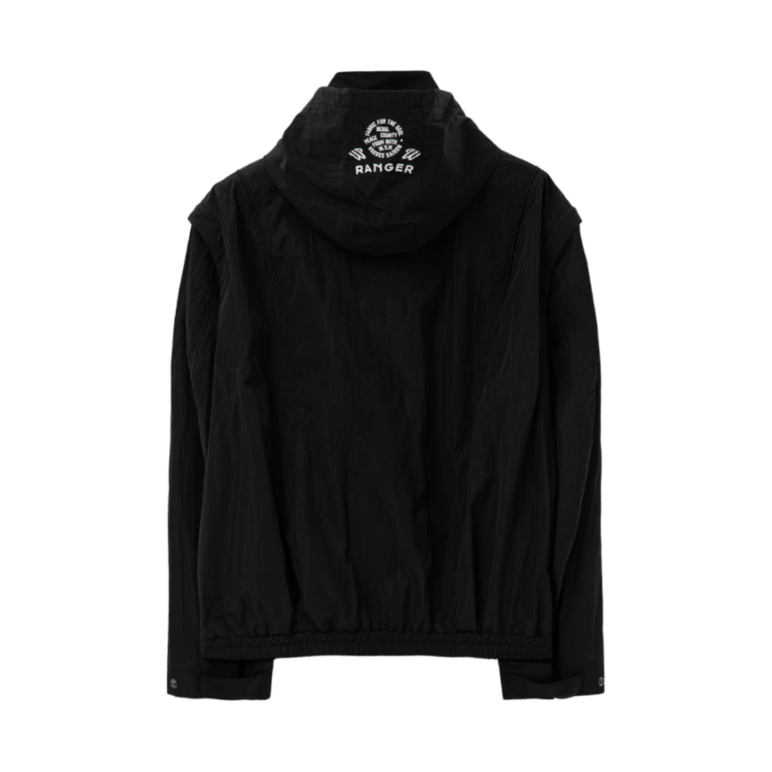우영미 나일론 트랙 자켓 블랙 - 25SS(Wooyoungmi Nylon Track Jacket Black - 25SS) - 2