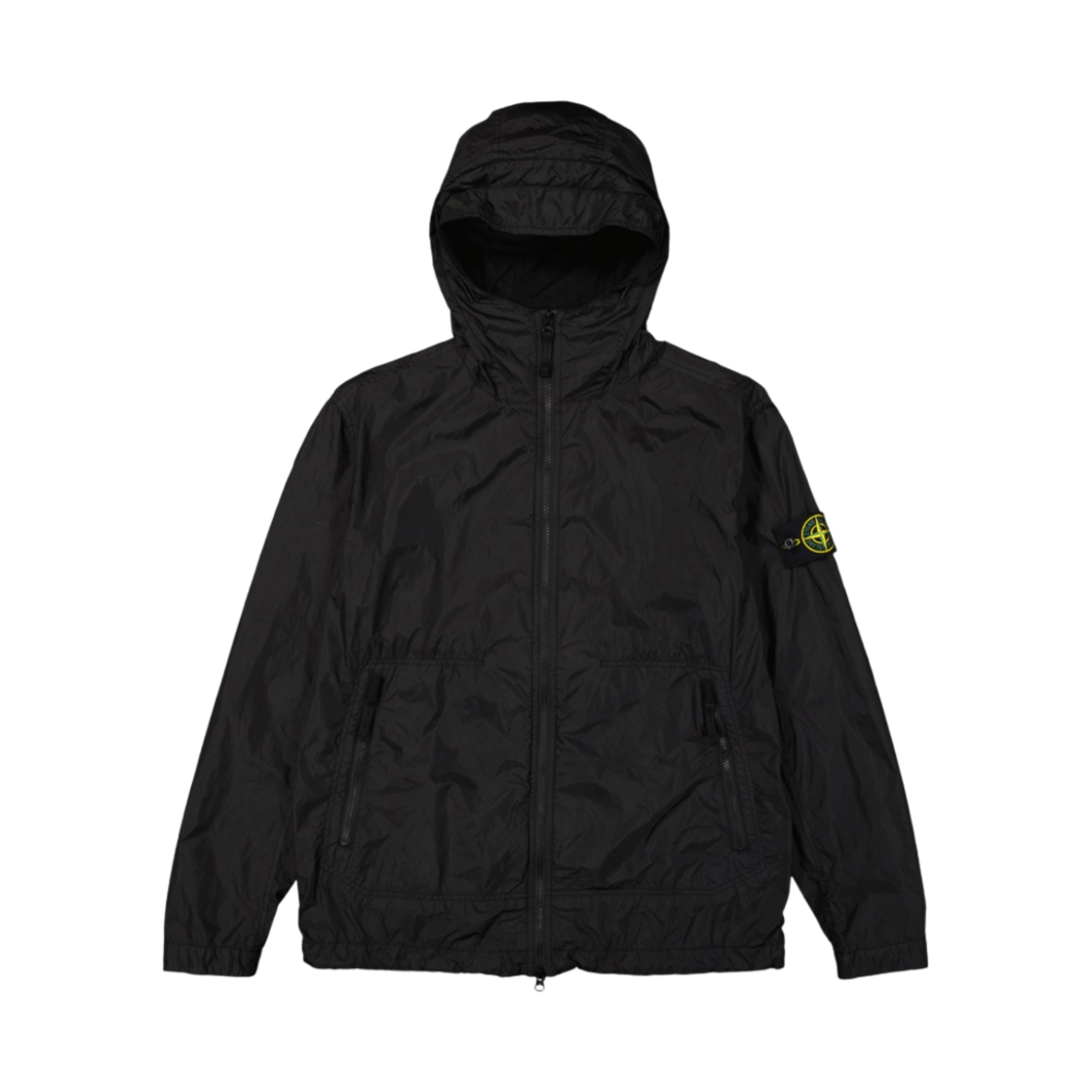 스톤 아일랜드 40522 크링클랩스 나일론 가먼트 다이드 후드 자켓 블랙 - 23SS(Stone Island 40522 Crinkle Reps Nylon Garment Dyed Hooded Jacket Black - 23SS)