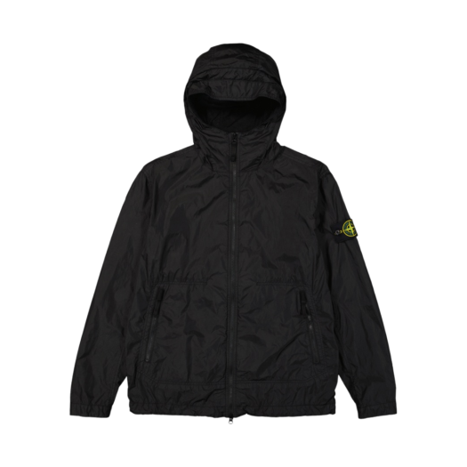 781540522-V0029 Stone Island 40522 Crinkle Reps Nylon Garment Dyed Hooded Jacket Black - 23SS
