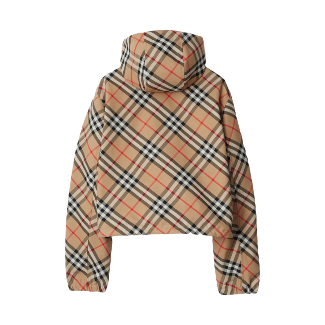 (W) 버버리 크롭 리버시블 체크 자켓 샌드((W) Burberry Cropped Reversible Check Jacket Sand) - 2