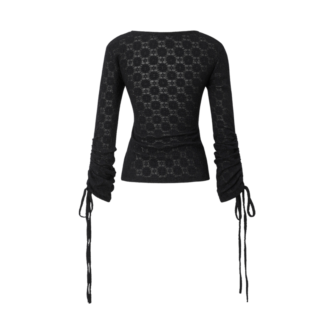 (W) 쓰리타임즈 포지 탑 블랙((W) Threetimes Posy Top Black) - 2