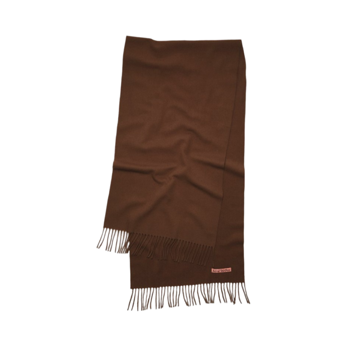 아크네 스튜디오 내로우 울 프린지 머플러 다크 러스트 멜란지