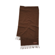 Acne Studios Narrow Wool Fringe Muffler Dark Rust Melange