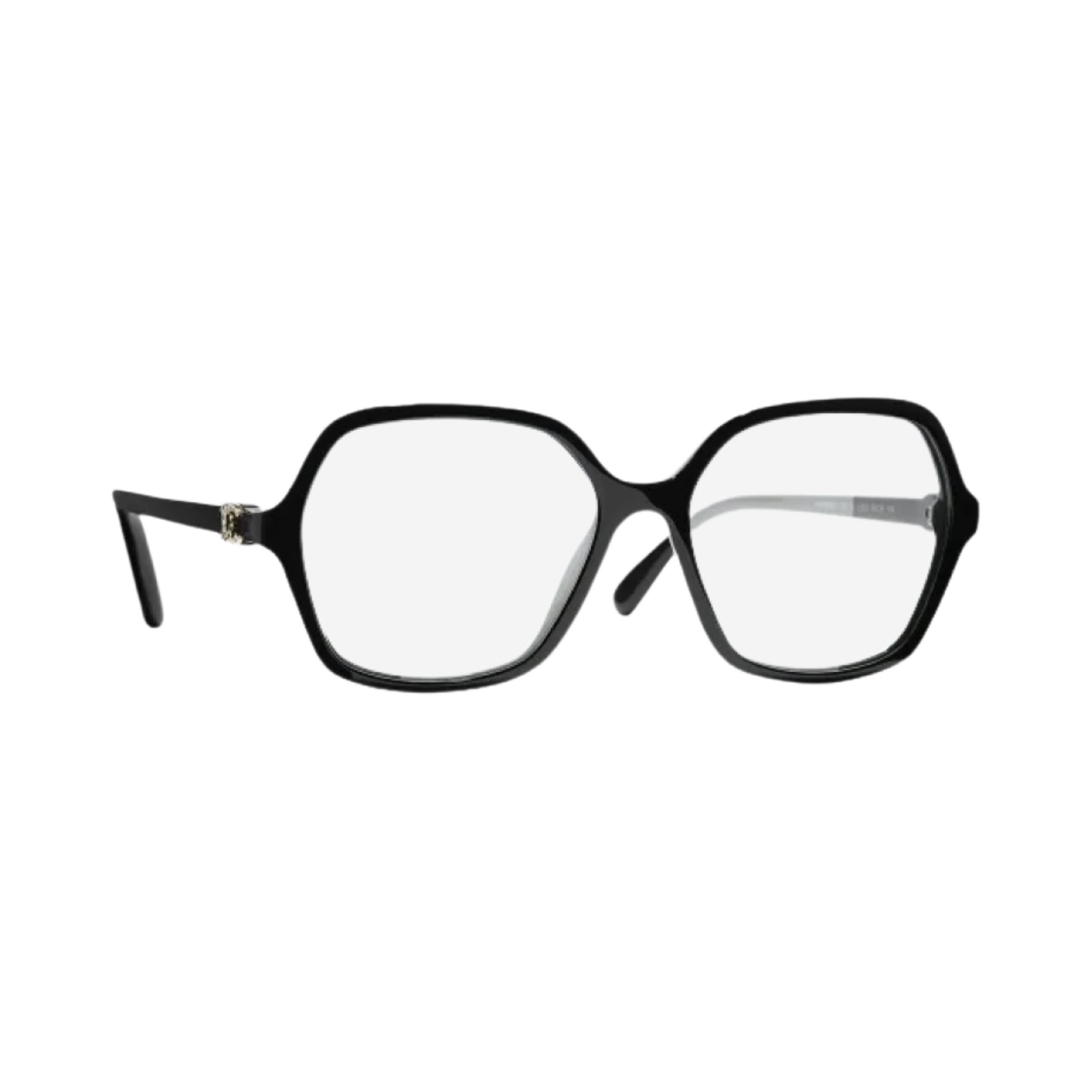 샤넬 블루 라이트 버터플라이 프레임 아세테이트 & 블랙 인터내셔널 핏(Chanel Butterfly Blue Light Glasses Acetate & Black International Fit) - 2