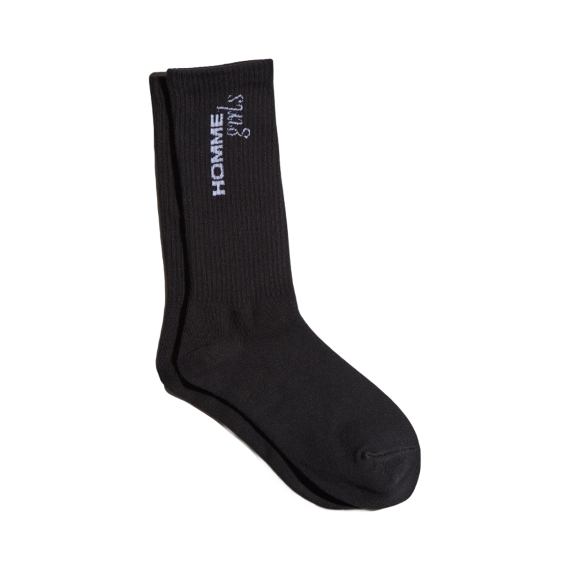 옴므걸스 오리지널 튜브 삭스 3-페어 블랙(Homme Girls Original Tube Socks 3-Pair Black)