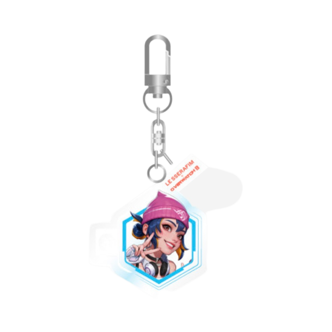 블리자드 x 르세라핌 오버워치 2 아크릴 키링 오리지널 버전 키리코(Blizzard x LE SSERAFIM Overwatch 2 Acrylic Keyring Original Ver. Kiriko)