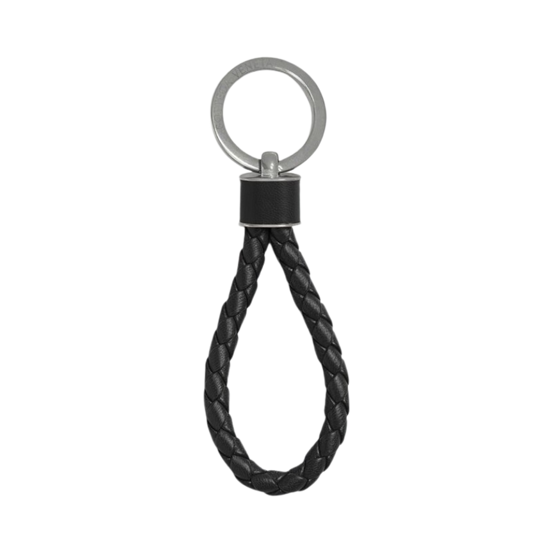 보테가 베네타 인트레치오 키링 블랙(Bottega Veneta Intreccio Keyring Black)