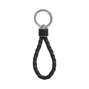 Bottega Veneta Intreccio Keyring Black