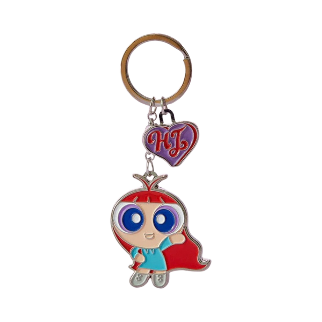 뉴진스 x 파워퍼프걸 메탈 키링 혜인(NewJeans x The Power Puff Girls Metal Keyring Hyein)