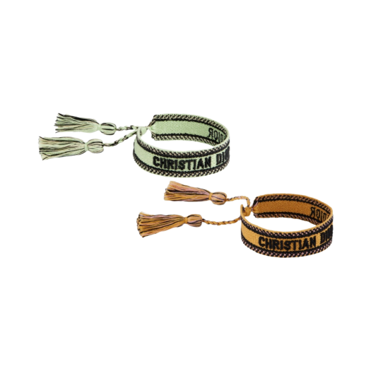 (W) Dior J'Adior Bracelet Set Green Yellow