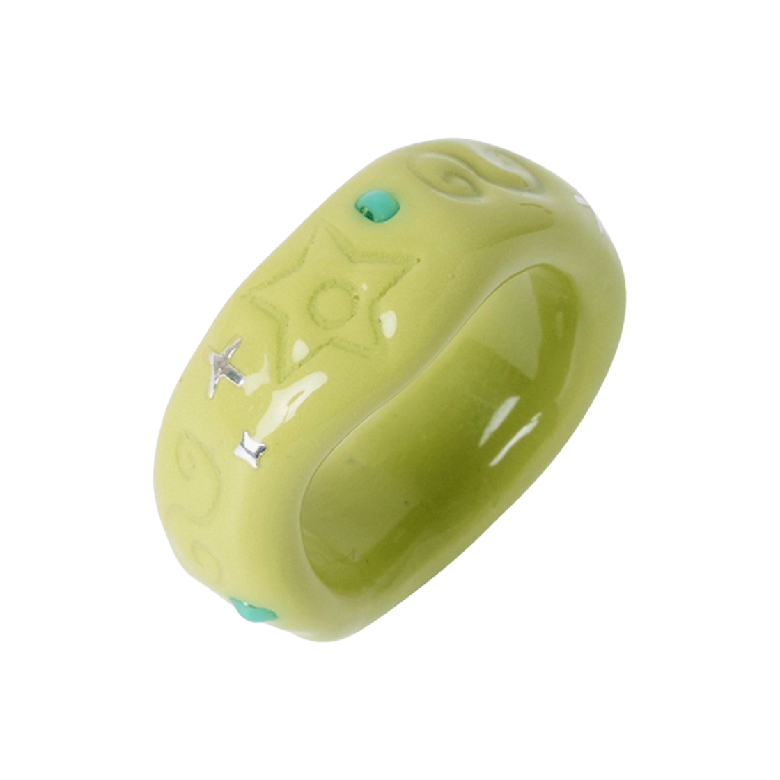 엔프프 스탬프 스타 링 그린