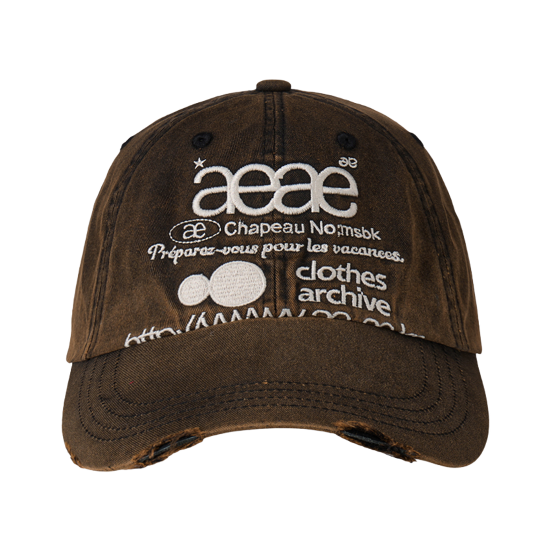 【AEAE】WEB LOGO DAMAGED CAP [BLUE] WEB LOGO DAMAGED CAP [BLUE] - 감도 깊은 취향 셀렉트샵 29CM