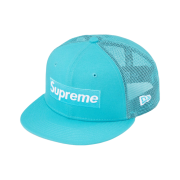 Supreme Box Logo Mesh Back New Era Blue - 23SS
