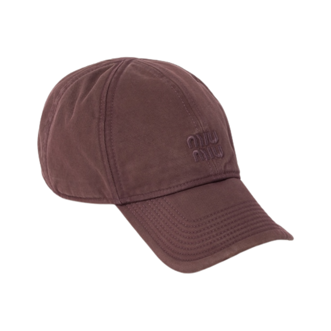 5HC370-2CR2-F0399 (W) Miu Miu Drill Baseball Cap Amaranth Red Maze Yellow - 대표 이미지 #1