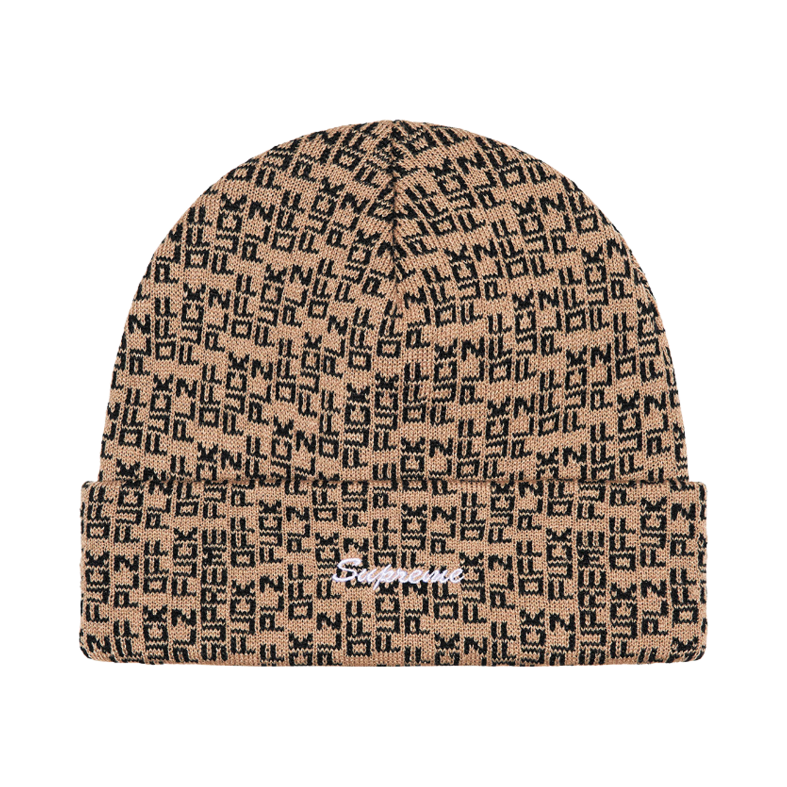 - Supreme Fuck Off Beanie Tan - 25SS