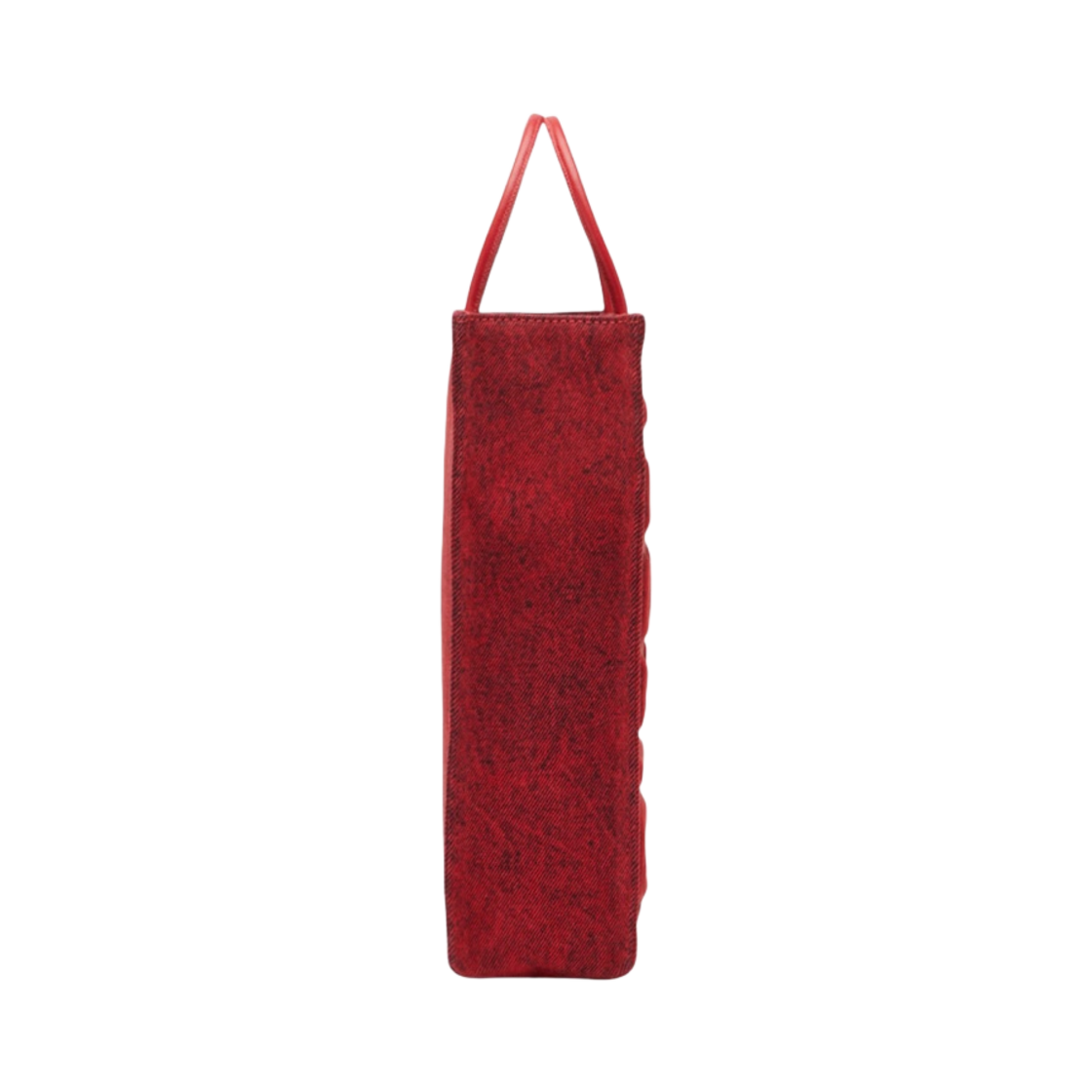 디젤 DSL 쇼퍼 3D 미디움 토트백 인 데님 레더 레드(Diesel DSL Shopper 3D Medium Tote Bag in Denim and Leather Red) - 2