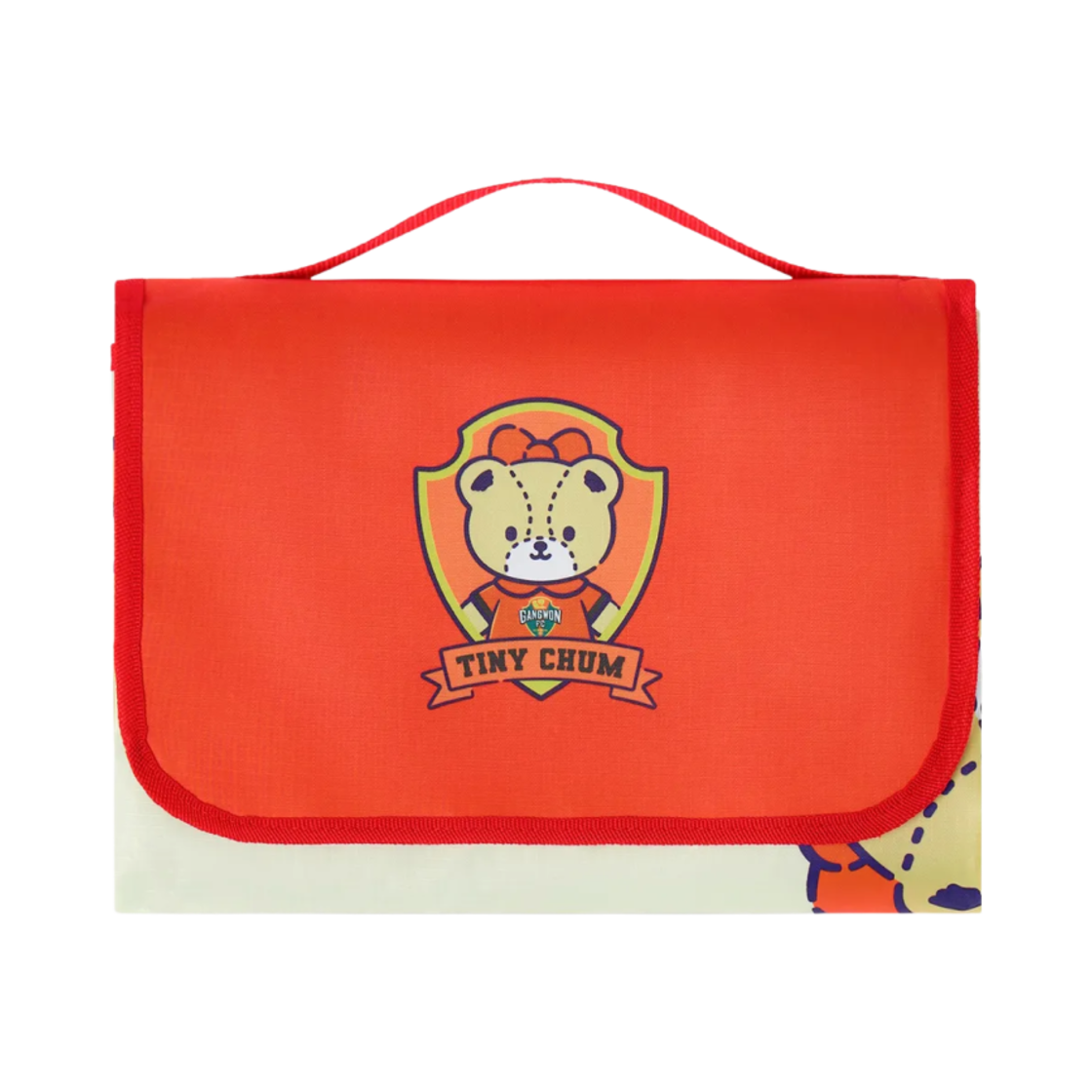 SPMAT25KXSAN003TC K League x Sanrio Characters Picnic Mat Tiny Chum Orange