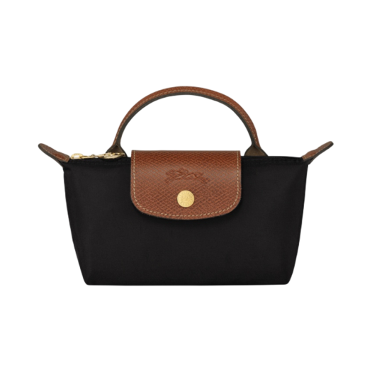 Longchamp Le Pliage Original Handle Pouch Black