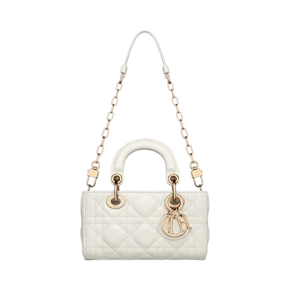 디올 레이디 마이크로 디조이백 까나쥬 램스킨 라떼(Dior Lady Micro D-Joy Bag Cannage Lambskin Latte) - 4
