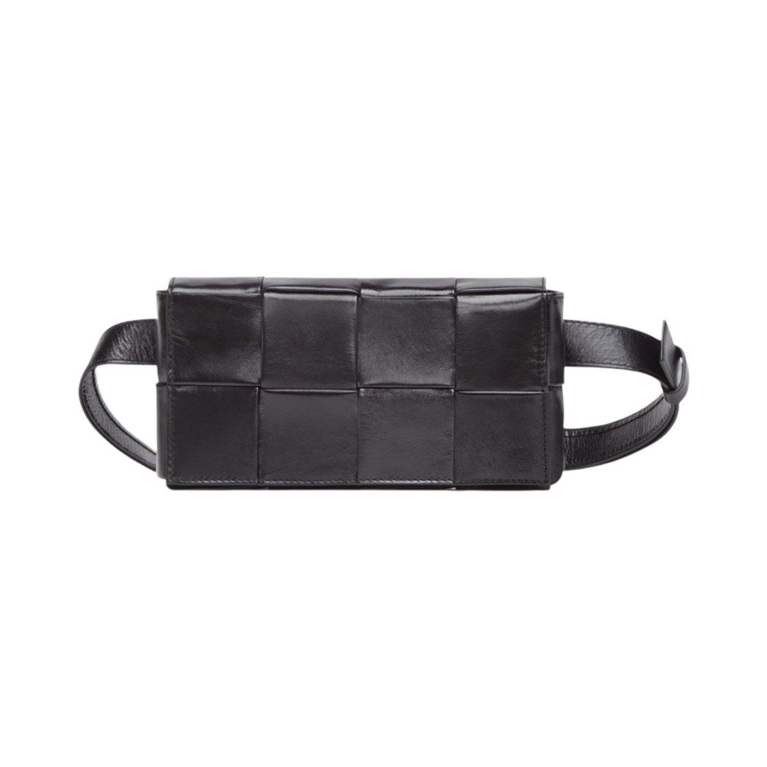 보테가 베네타 미니 카프스킨 레더 벨트 카세트백 블랙(Bottega Veneta Mini Calfskin Leather Belt Cassette Black)