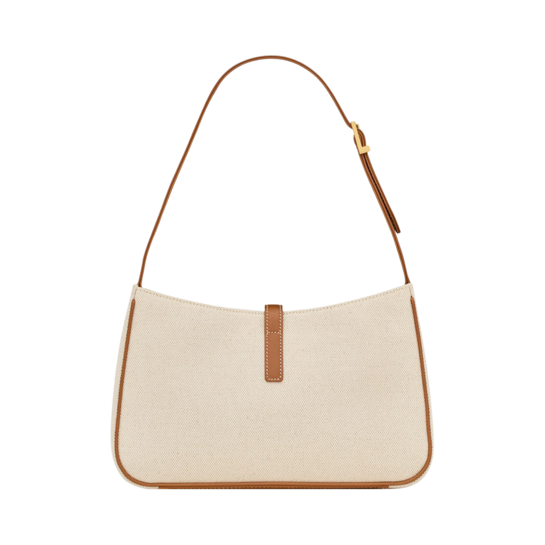 생로랑 르 5 아7 인 캔버스 앤 레더 그레지 앤 브릭(Saint Laurent Le 5 A 7 In Canvas And Leather Hobo Bag Grege And Brick) - 3