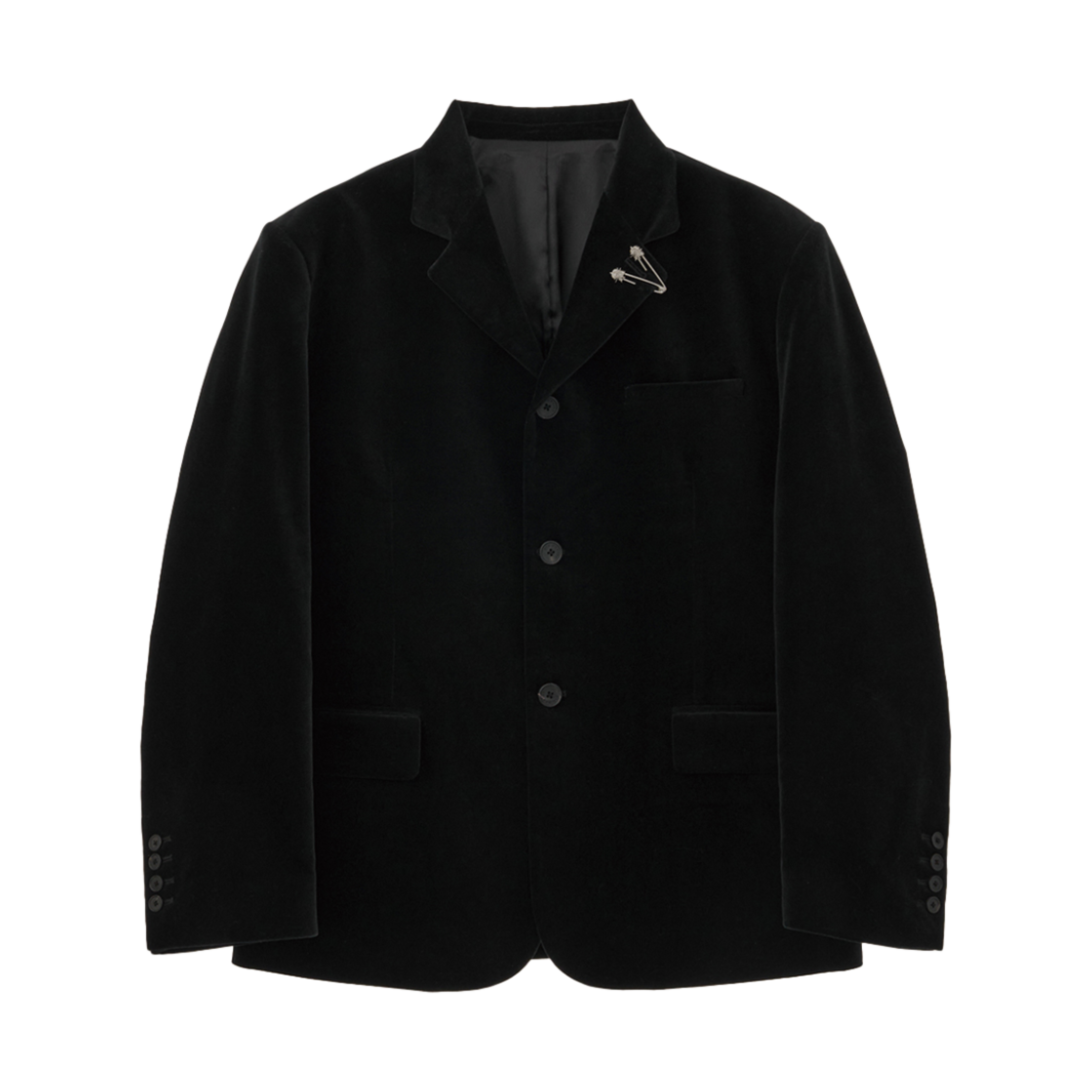 2501MBLBK STU Velvet Blazer Black (With Star Clip)