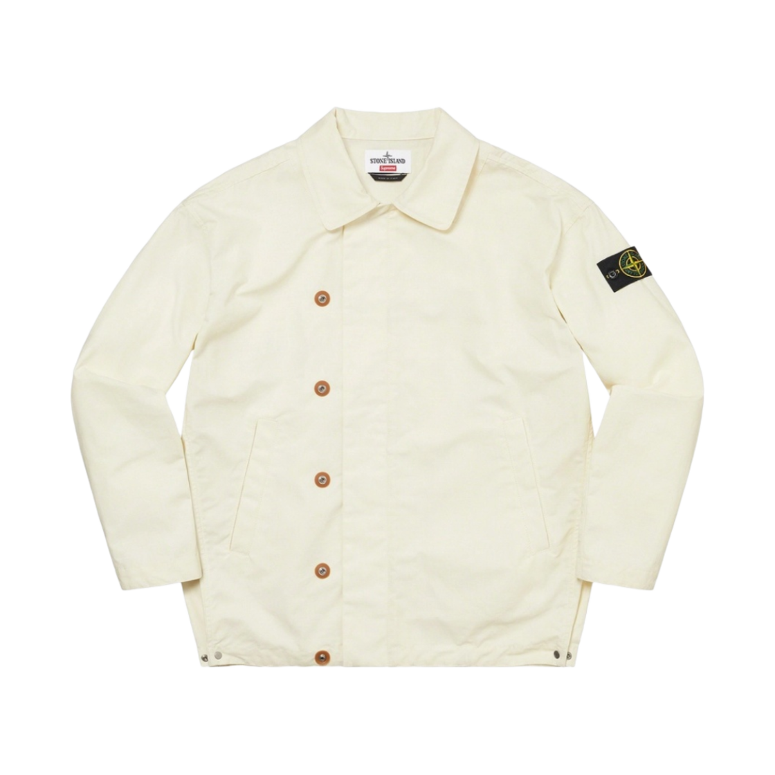 슈프림 x 스톤 아일랜드 리액티브 아이스 카모 립스탑 자켓 탄 - 22SS